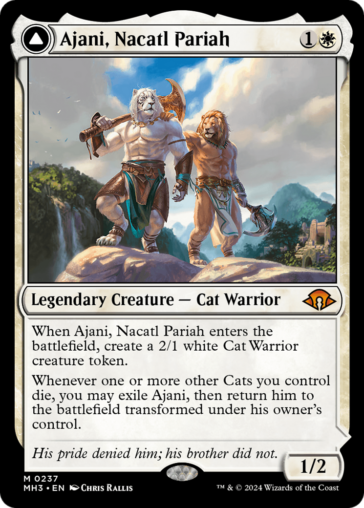 Ajani, Nacatl Pariah // Ajani, Nacatl Avenger [Modern Horizons 3] | Deep Dive Games St. Marys