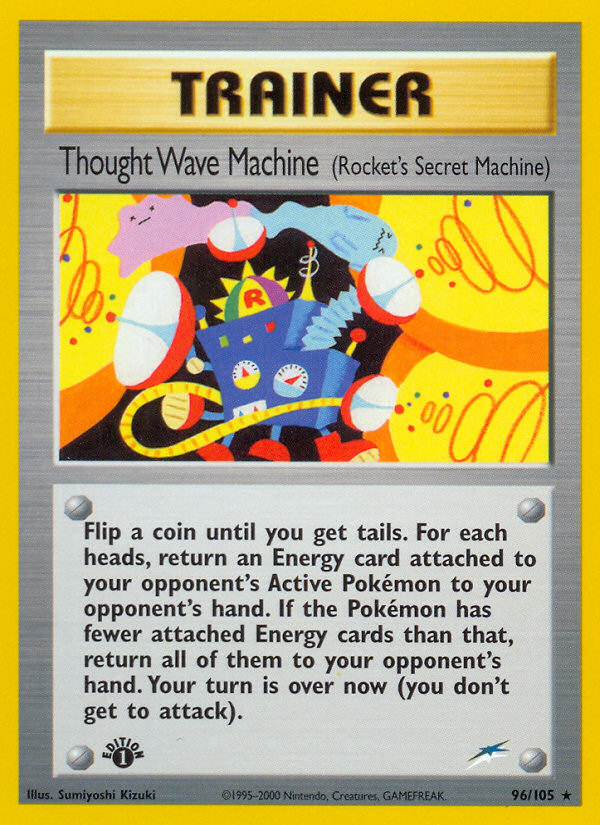 Thought Wave Machine (96/105) (Rocket's Secret Machine) [Neo Destiny 1st Edition] | Deep Dive Games St. Marys