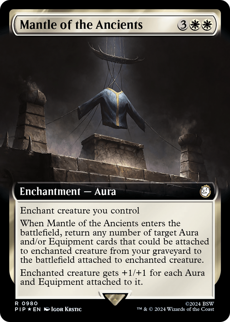 Mantle of the Ancients (Extended Art) (Surge Foil) [Fallout] | Deep Dive Games St. Marys