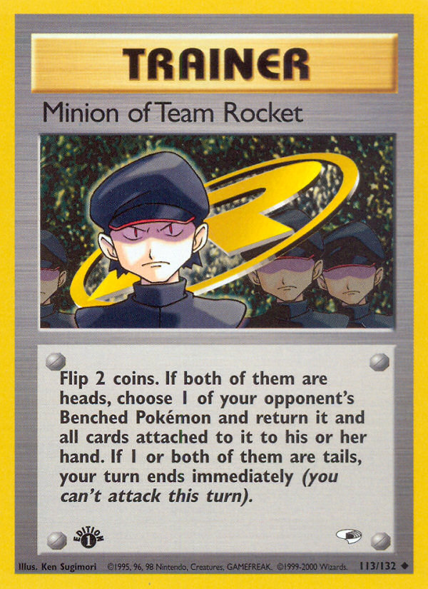 Minion of Team Rocket (113/132) [Gym Heroes 1st Edition] | Deep Dive Games St. Marys