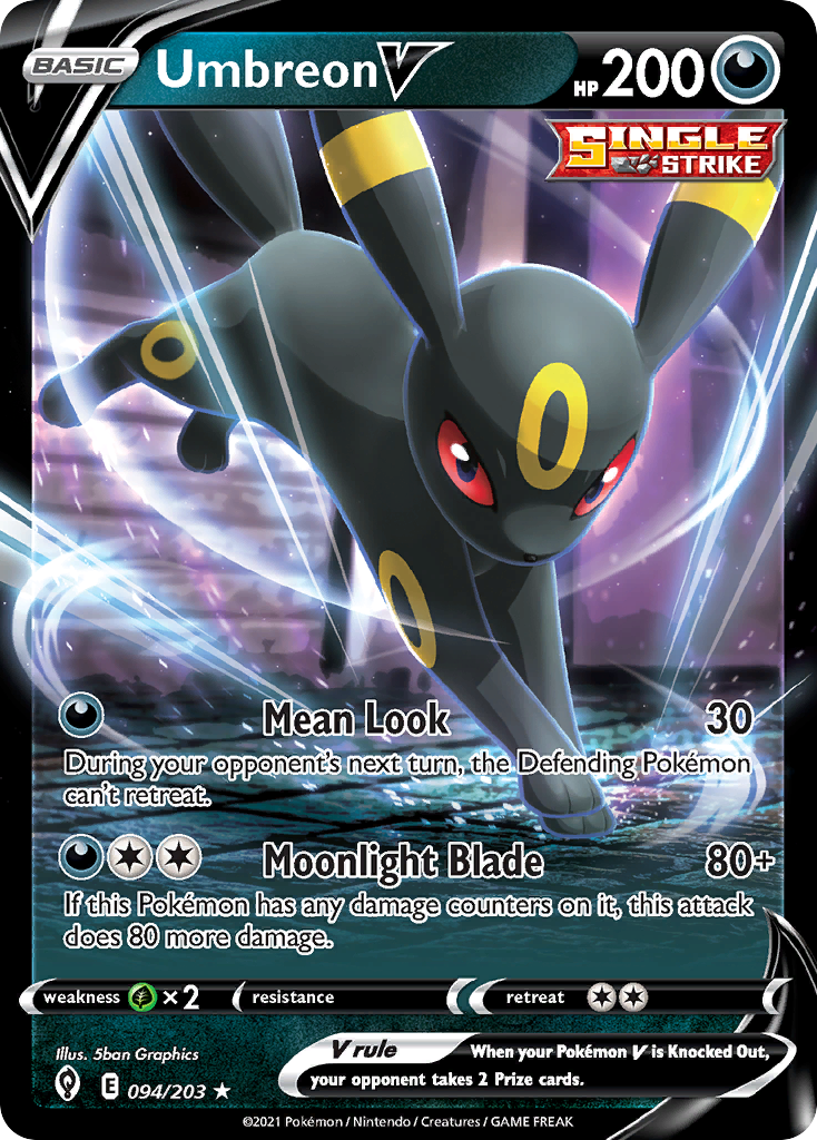 Umbreon V (094/203) (Intro Deck) [Sword & Shield: Evolving Skies] | Deep Dive Games St. Marys