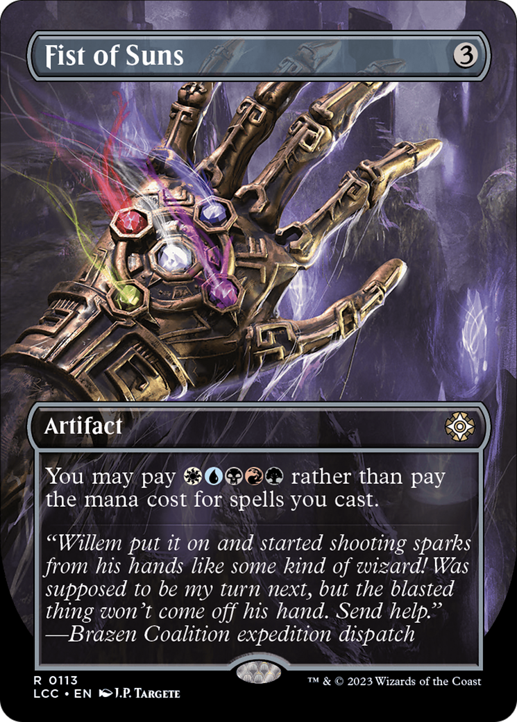 Fist of Suns (Borderless) [The Lost Caverns of Ixalan Commander] | Deep Dive Games St. Marys