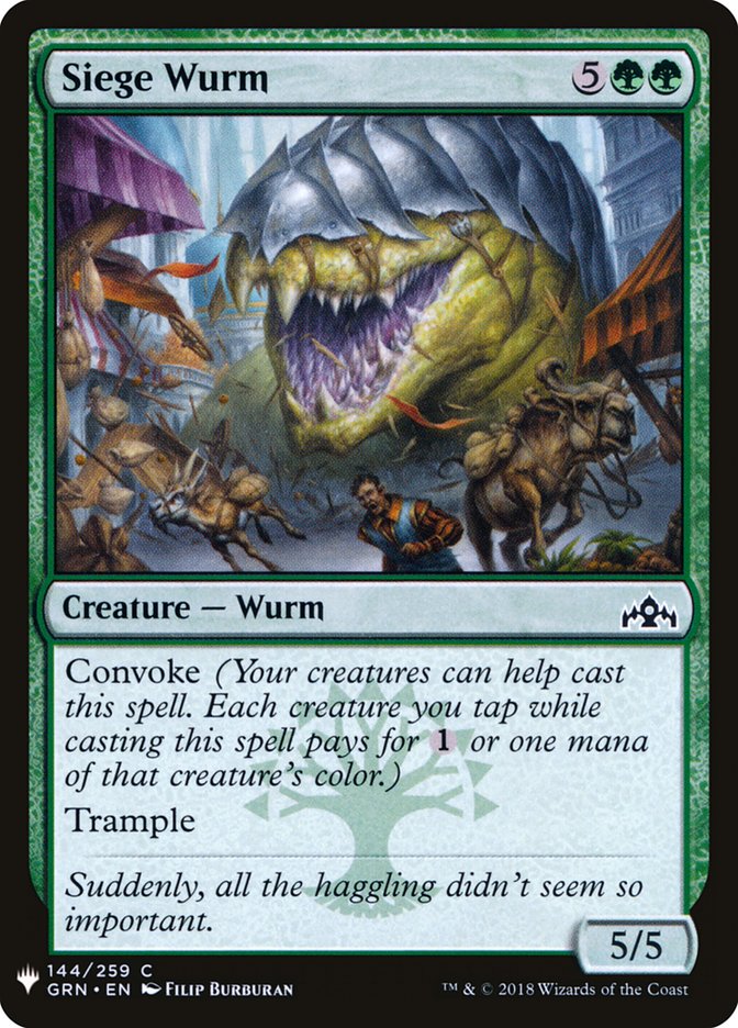 Siege Wurm [Mystery Booster] | Deep Dive Games St. Marys