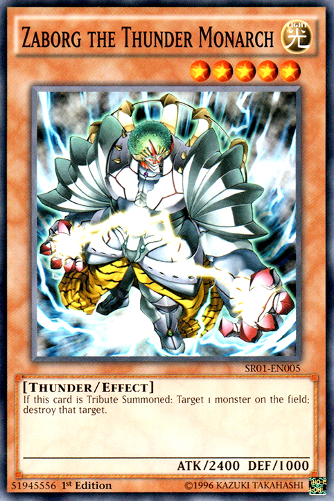 Zaborg the Thunder Monarch [SR01-EN005] Common | Deep Dive Games St. Marys