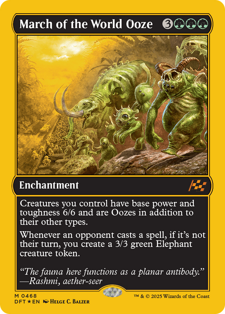 March of the World Ooze (First-Place Foil) [Aetherdrift] | Deep Dive Games St. Marys