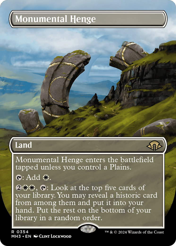 Monumental Henge (Borderless) [Modern Horizons 3] | Deep Dive Games St. Marys