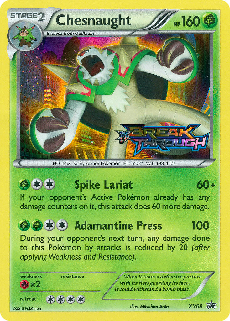 Chesnaught (XY68) [XY: Black Star Promos] | Deep Dive Games St. Marys