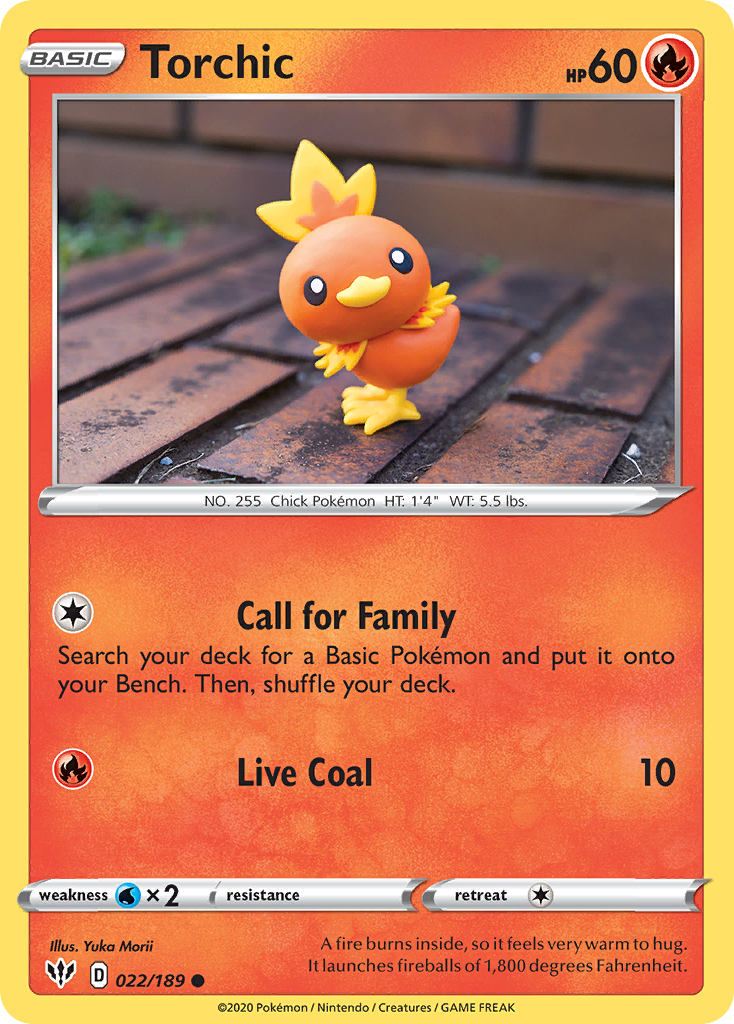 Torchic (022/189) [Sword & Shield: Darkness Ablaze] | Deep Dive Games St. Marys