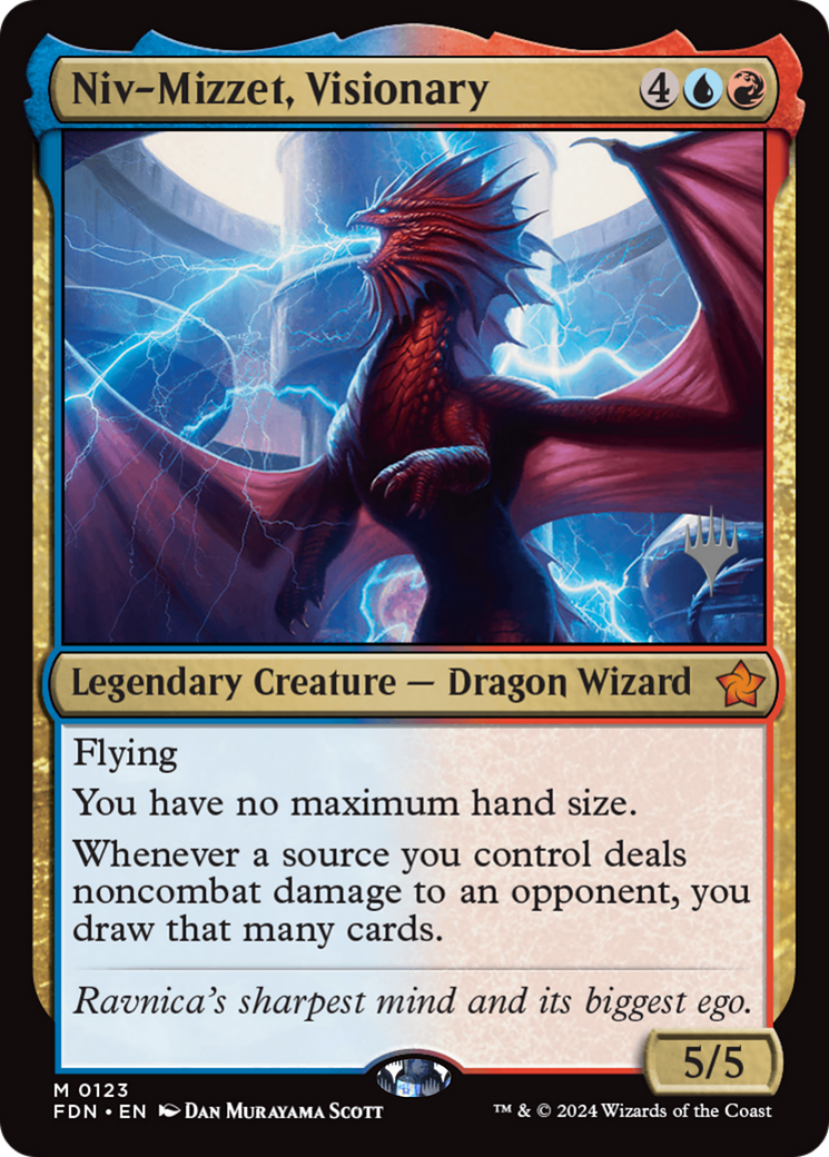 Niv-Mizzet, Visionary (Promo Pack) [Foundations Promos] | Deep Dive Games St. Marys