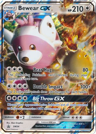 Bewear GX (SM34) (Jumbo Card) [Sun & Moon: Black Star Promos] | Deep Dive Games St. Marys