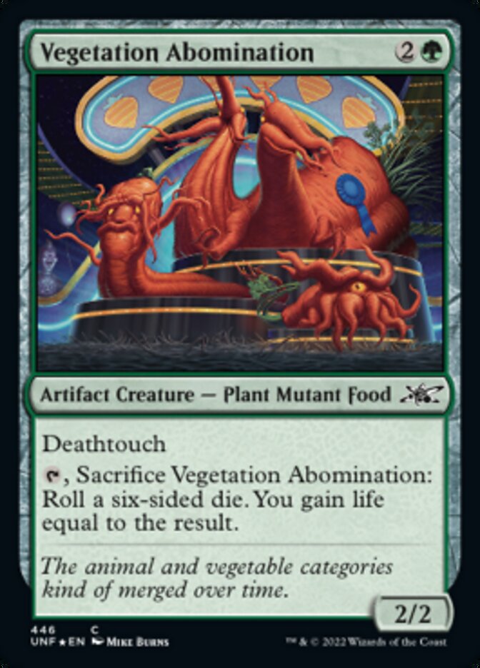 Vegetation Abomination (Galaxy Foil) [Unfinity] | Deep Dive Games St. Marys