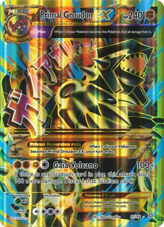 Primal Groudon EX (97/98) (Jumbo Card) [XY: Ancient Origins] | Deep Dive Games St. Marys