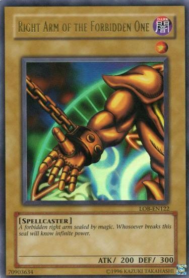 Right Arm of the Forbidden One [LOB-EN122] Ultra Rare | Deep Dive Games St. Marys