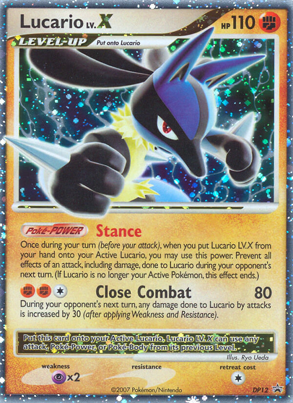 Lucario LV.X (DP12) [Diamond & Pearl: Black Star Promos] | Deep Dive Games St. Marys