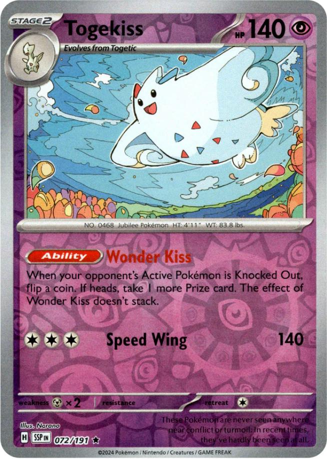 Togekiss (072/191) [Scarlet & Violet: Surging Sparks] | Deep Dive Games St. Marys