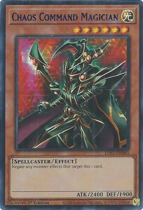 Chaos Command Magician (Blue) [LDS3-EN083] Ultra Rare | Deep Dive Games St. Marys