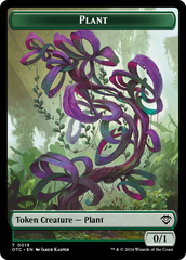 Plant Warrior // Plant Double-Sided Token [Outlaws of Thunder Junction Commander Tokens] | Deep Dive Games St. Marys