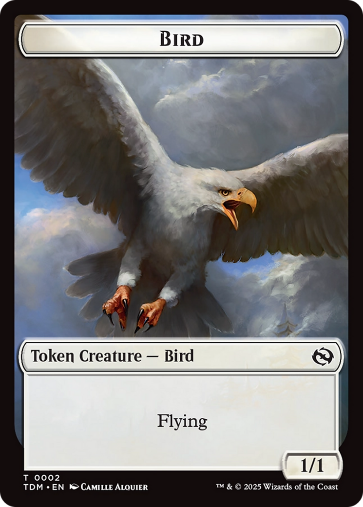 Spider // Bird Double-Sided Token [Tarkir: Dragonstorm Commander Tokens] | Deep Dive Games St. Marys