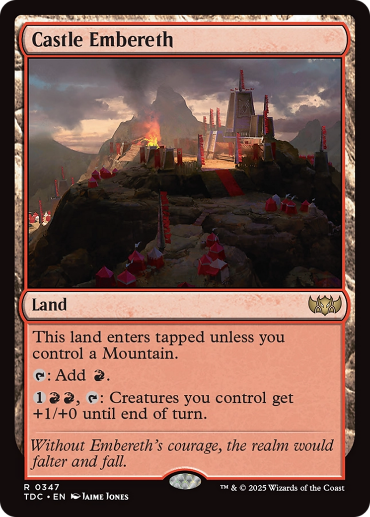 Castle Embereth [Tarkir: Dragonstorm Commander] | Deep Dive Games St. Marys
