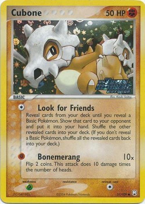 Cubone (51/109) (Stamped) [EX: Team Rocket Returns] | Deep Dive Games St. Marys