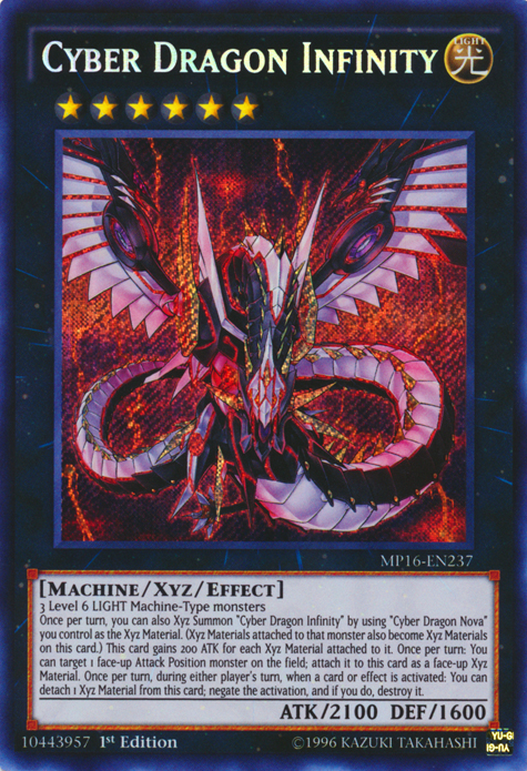 Cyber Dragon Infinity [MP16-EN237] Secret Rare | Deep Dive Games St. Marys