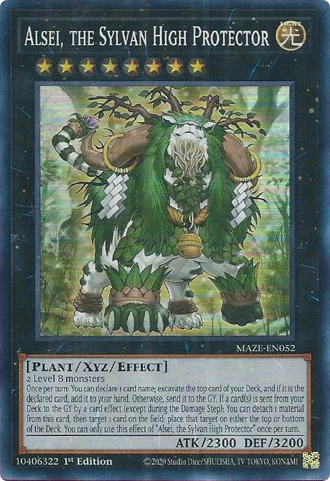 Alsei, the Sylvan High Protector [MAZE-EN052] Super Rare | Deep Dive Games St. Marys