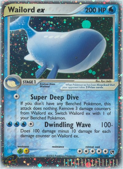 Wailord ex (100/100) [EX: Sandstorm] | Deep Dive Games St. Marys