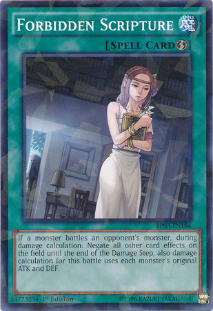 Forbidden Scripture [BP03-EN184] Shatterfoil Rare | Deep Dive Games St. Marys