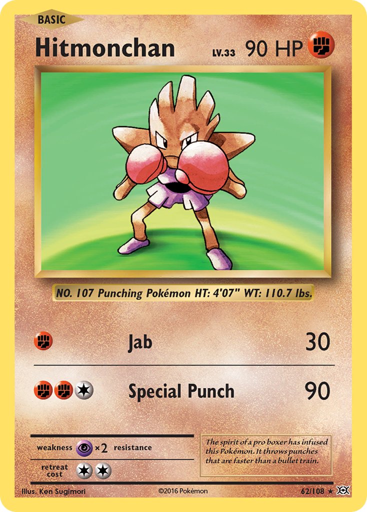 Hitmonchan (62/108) (Theme Deck Exclusive) [XY: Evolutions] | Deep Dive Games St. Marys