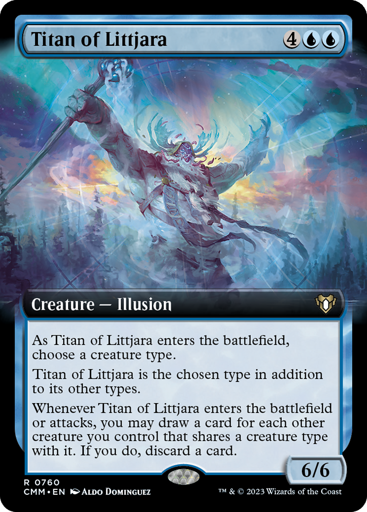 Titan of Littjara (Extended Art) [Commander Masters] | Deep Dive Games St. Marys