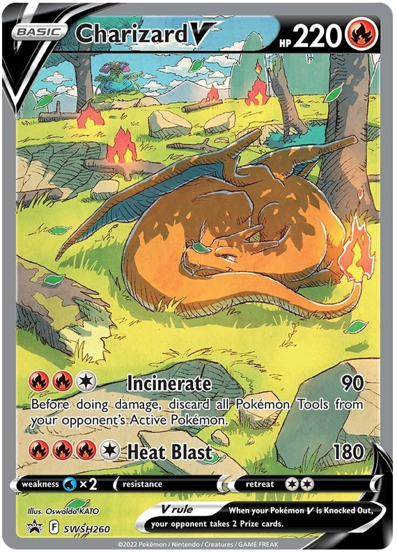 Charizard V (SWSH260) [Sword & Shield: Black Star Promos] | Deep Dive Games St. Marys