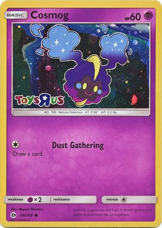 Cosmog (64/149) (Toys R Us Promo) [Sun & Moon: Base Set] | Deep Dive Games St. Marys