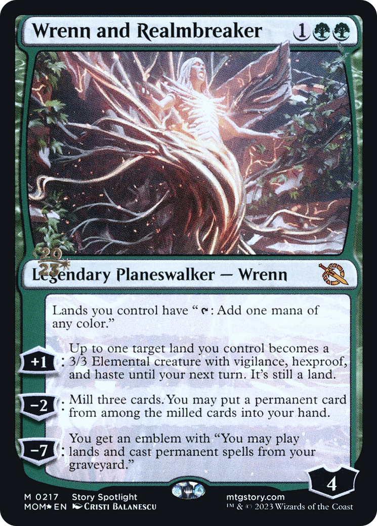 Wrenn and Realmbreaker [March of the Machine Prerelease Promos] | Deep Dive Games St. Marys