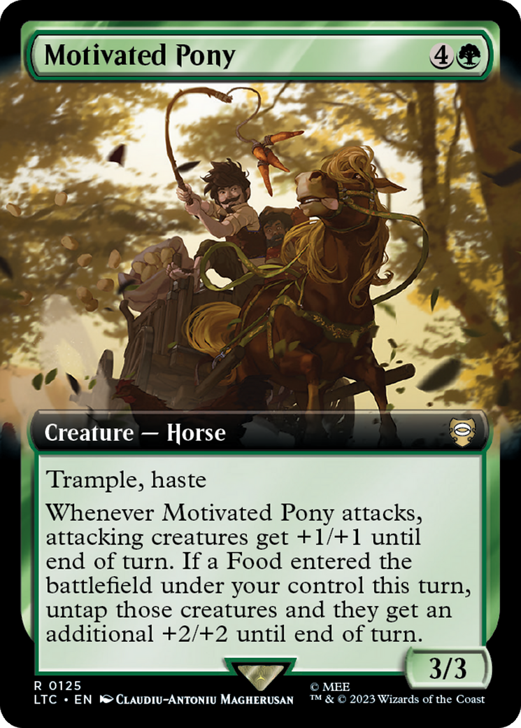 Motivated Pony (Extended Art) [The Lord of the Rings: Tales of Middle-Earth Commander] | Deep Dive Games St. Marys