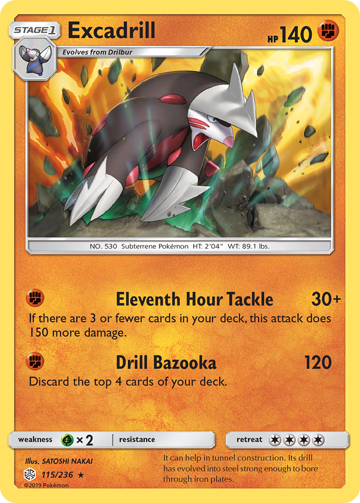 Excadrill (115/236) [Sun & Moon: Cosmic Eclipse] | Deep Dive Games St. Marys