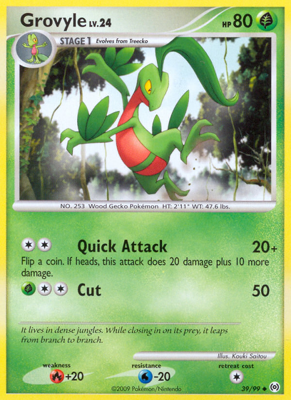 Grovyle (39/99) [Platinum: Arceus] | Deep Dive Games St. Marys