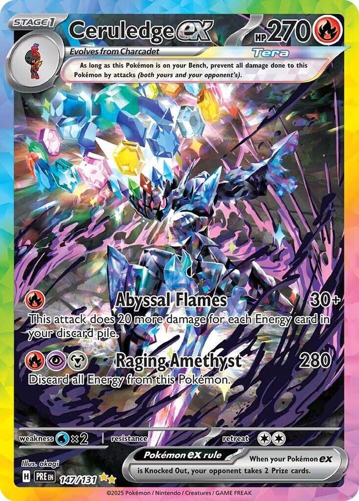 Ceruledge ex (147/131) [Scarlet & Violet: Prismatic Evolutions] | Deep Dive Games St. Marys