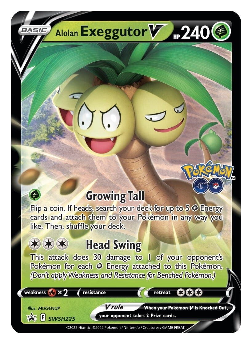 Alolan Exeggutor V (SWSH225) [Sword & Shield: Black Star Promos] | Deep Dive Games St. Marys