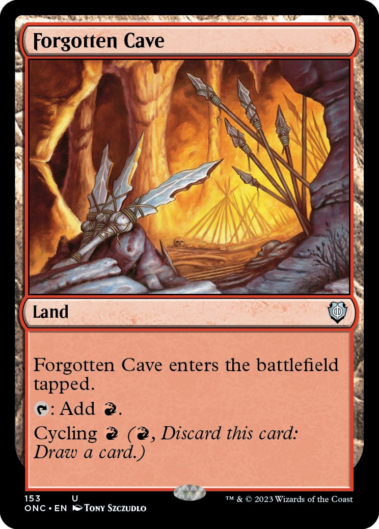 Forgotten Cave [Phyrexia: All Will Be One Commander] | Deep Dive Games St. Marys