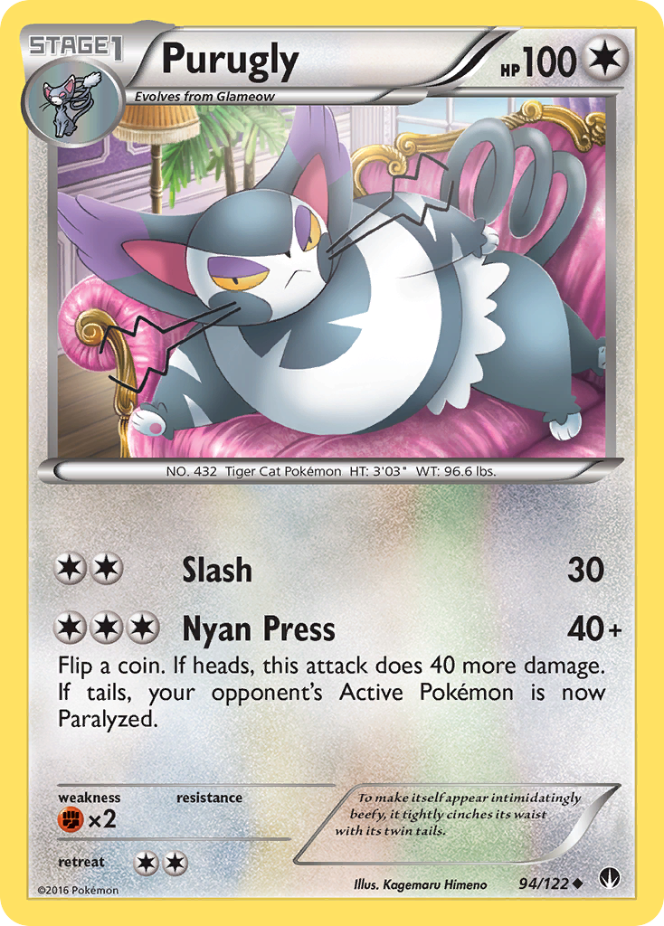 Purugly (94/122) [XY: BREAKpoint] | Deep Dive Games St. Marys