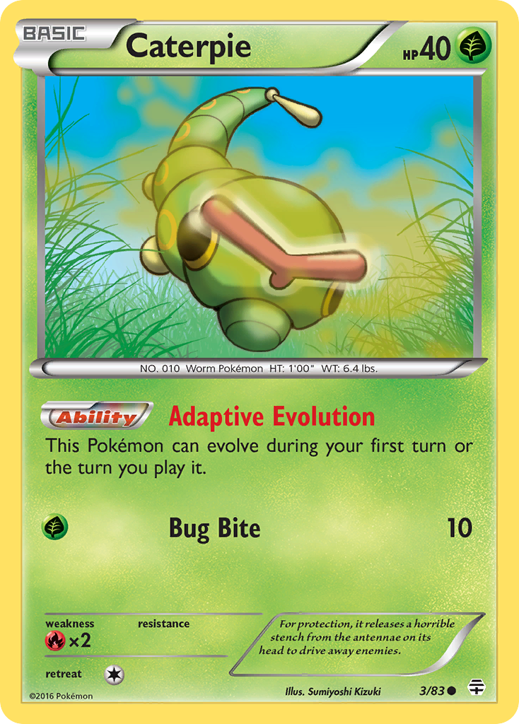 Caterpie (3/83) [XY: Generations] | Deep Dive Games St. Marys