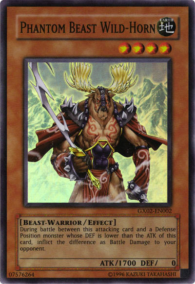 Phantom Beast Wild-Horn [GX02-EN002] Super Rare | Deep Dive Games St. Marys