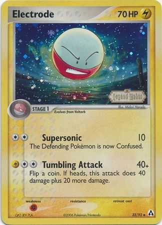 Electrode (32/92) (Stamped) [EX: Legend Maker] | Deep Dive Games St. Marys