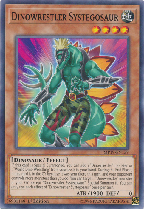 Dinowrestler Systegosaur [MP19-EN159] Common | Deep Dive Games St. Marys