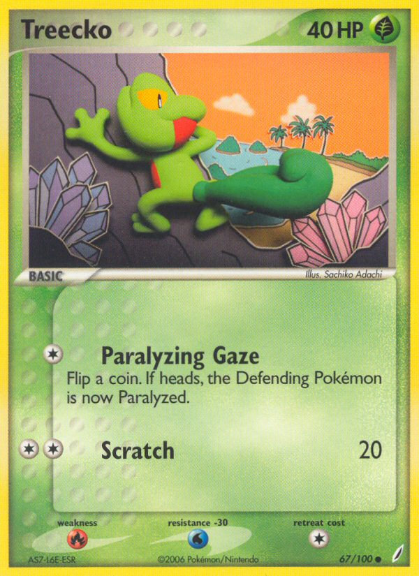 Treecko (67/100) [EX: Crystal Guardians] | Deep Dive Games St. Marys