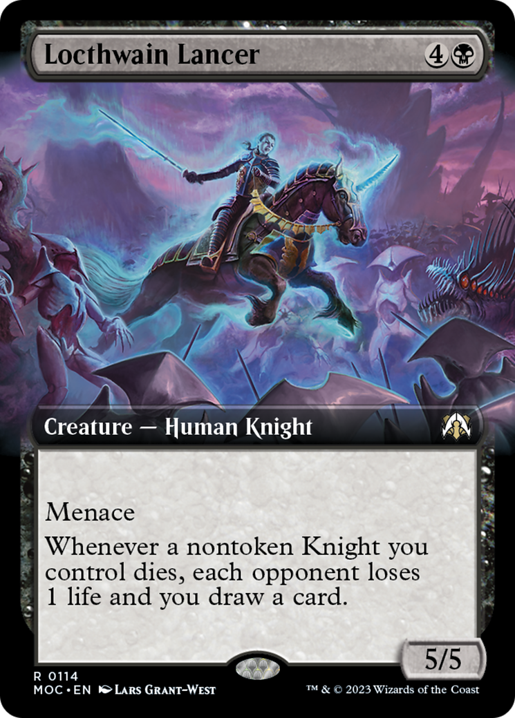 Locthwain Lancer (Extended Art) [March of the Machine Commander] | Deep Dive Games St. Marys