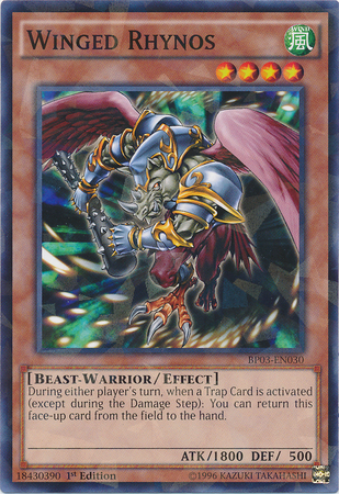 Winged Rhynos [BP03-EN030] Shatterfoil Rare | Deep Dive Games St. Marys