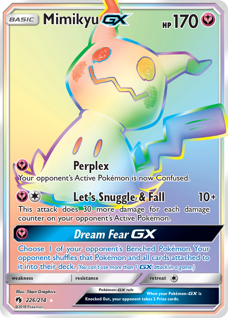 Mimikyu GX (226/214) [Sun & Moon: Lost Thunder] | Deep Dive Games St. Marys