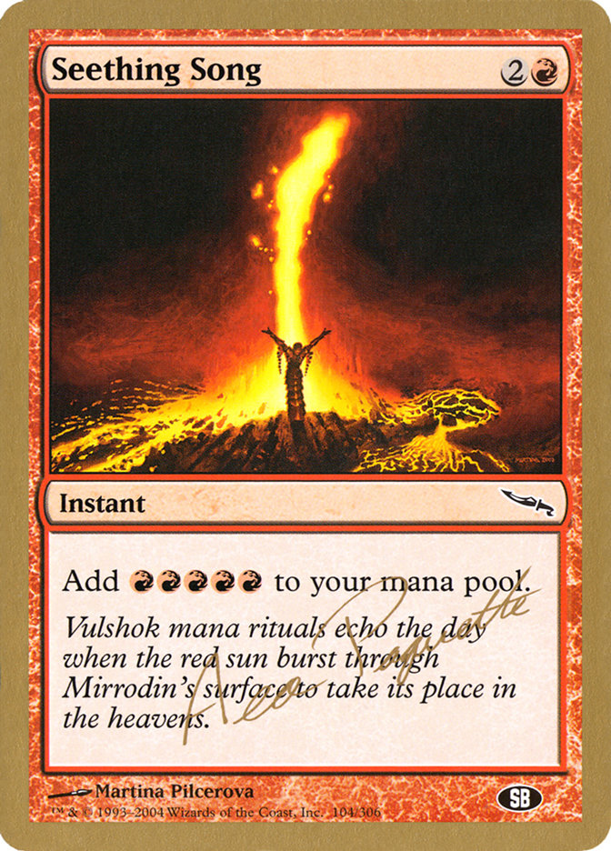 Seething Song (Aeo Paquette) (SB) [World Championship Decks 2004] | Deep Dive Games St. Marys