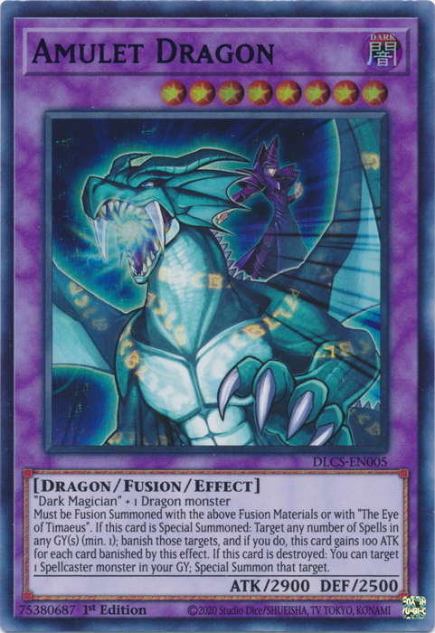 Amulet Dragon (Blue) [DLCS-EN005] Ultra Rare | Deep Dive Games St. Marys